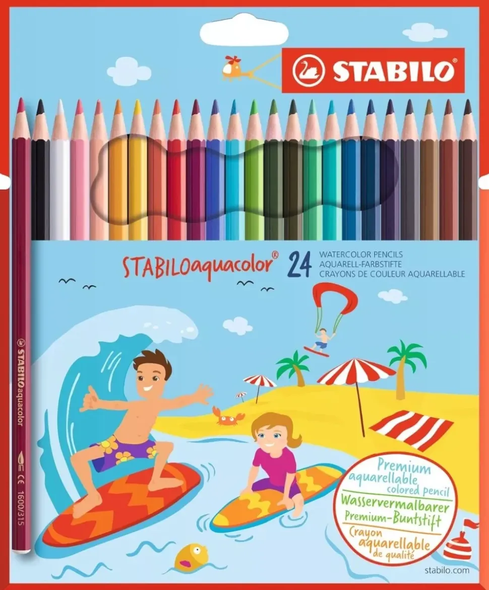 Set 24 Lápices Acuarelables STABILO Aquacolor