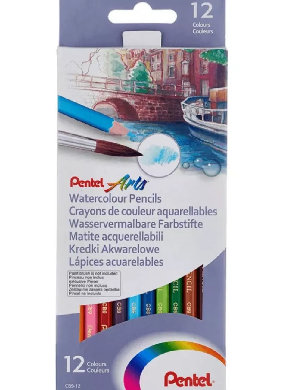 Set 12 Lápices Acuarelables Pentel Arts