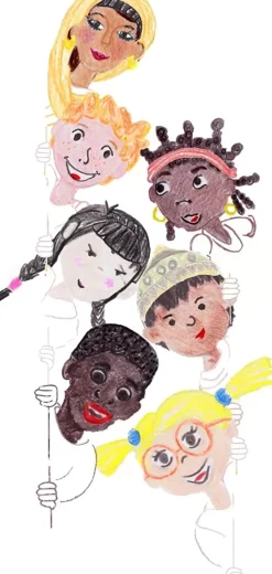 Set 3 Lápices Bicolor Niños del Mundo Faber-Castell