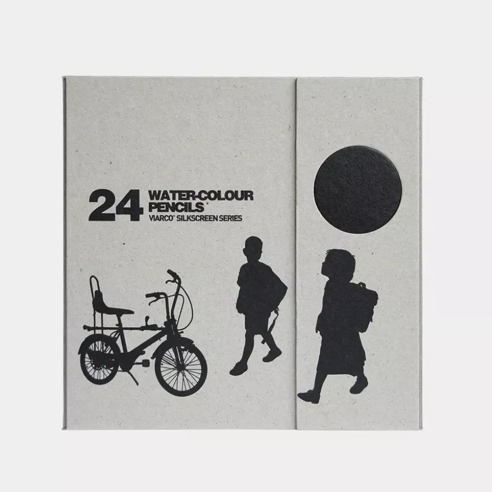 Set 24 lápices de colores acuarelables Meninos Silkscreen ArtGraf