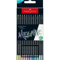 Set 12 Lápices de colores Black Edition Faber-Castell
