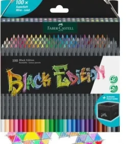 Set 100 Lápices de Colores Black Edition Faber-Castell