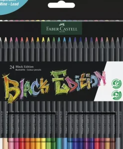 Set 24 Lápices de Colores Black Edition Faber-Castell