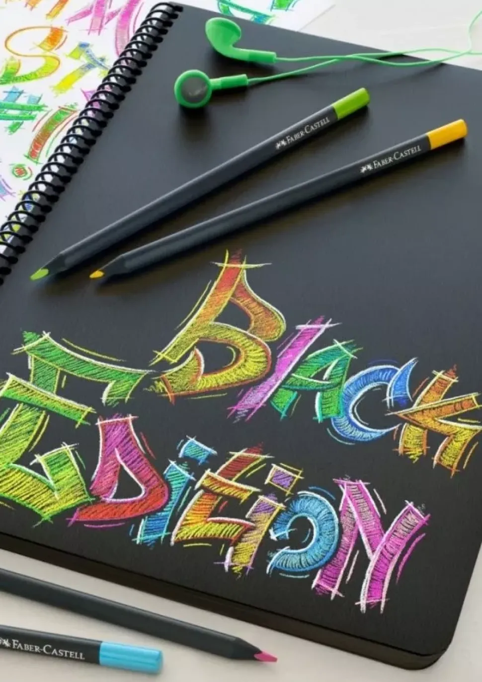 Set 24 Lápices de Colores Black Edition Faber-Castell