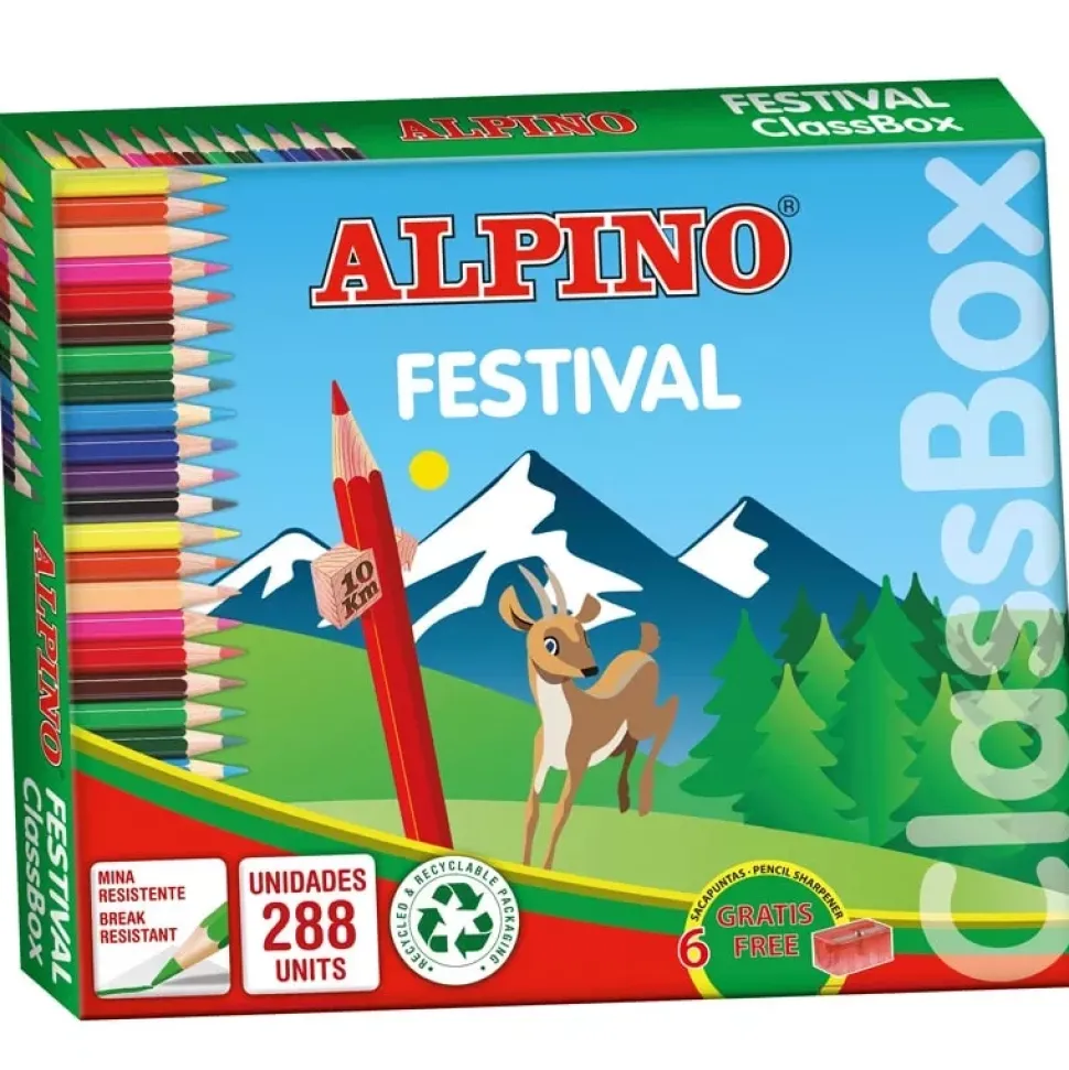 Set 288 lápices de colores Festival ClassBox Alpino