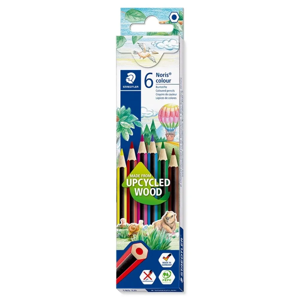 Set 6 lápices de colores Noris 185 Staedtler
