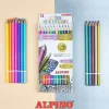 Set 12 lápices de colores pastel y metálicos Alpino
