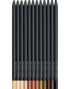 Set 12 Lápices de Colores Tonos Piel Black Edition Faber-Castell