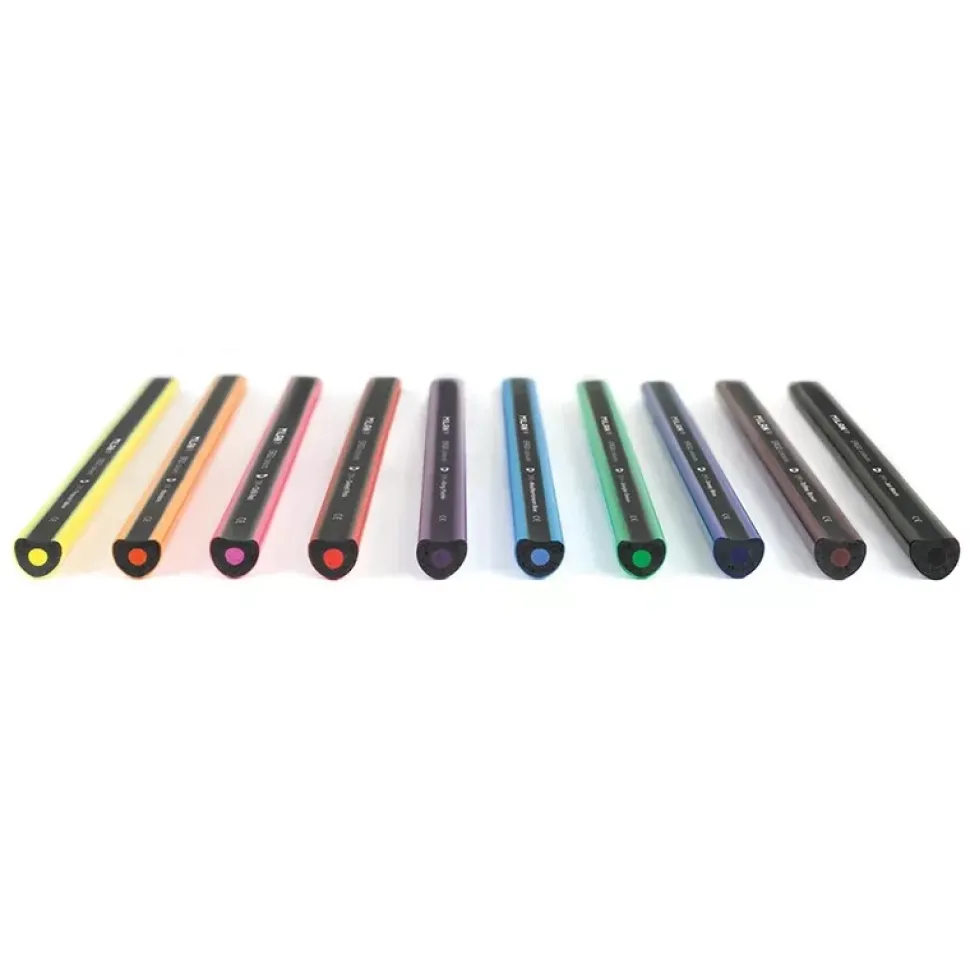 Set 10 lápices de colores y sacapuntas Ergo Grip Milan