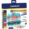 Set 23 lápices de colores y complementos Manley