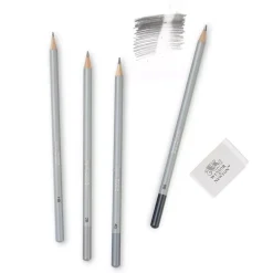 Set 4 lápices de grafito suaves Studio Collection Winsor & Newton