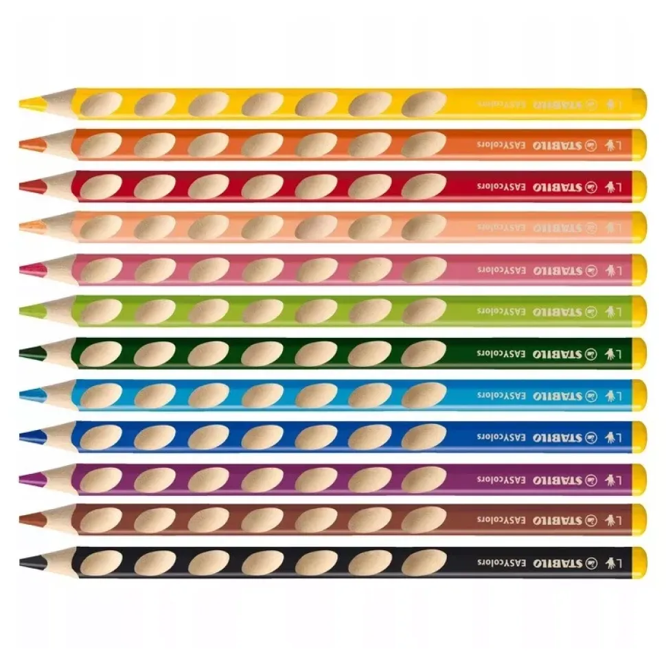 Set 12 Lápices Easy Start STABILO EasyColors Zurdos