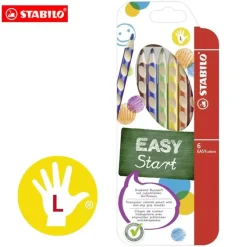 Set 6 Lápices Easy Start STABILO EasyColors Zurdos