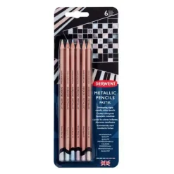 Set 6 Lápices Metálicos Pastel Derwent