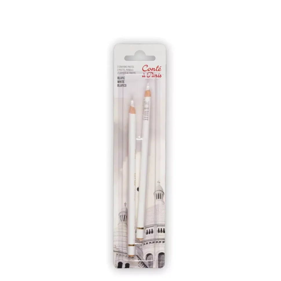 Set 2 lápices pastel Blancos Conté à Paris