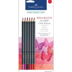 Set 6 Lápices Rojos Art Grip 2001 Color Pencils Mix and Match Faber-Castell