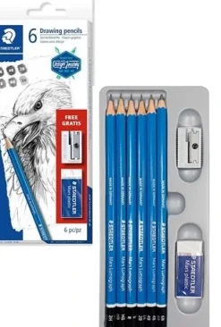 Set 6 lápices surtidos Mars Lumograph Staedtler