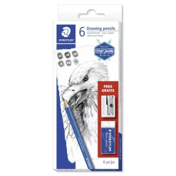 Set 6 lápices surtidos Mars Lumograph Staedtler
