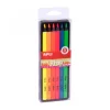 Set 6 lápices triangulares de colores fluorescentes jumbo Apli
