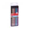 Set 6 lápices triangulares de colores Metal jumbo Apli