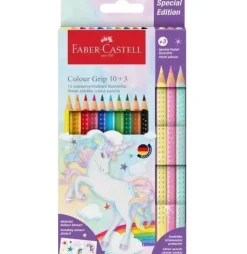 Set 10+3 Lápices Unicornio Colour Grip Faber-Castell