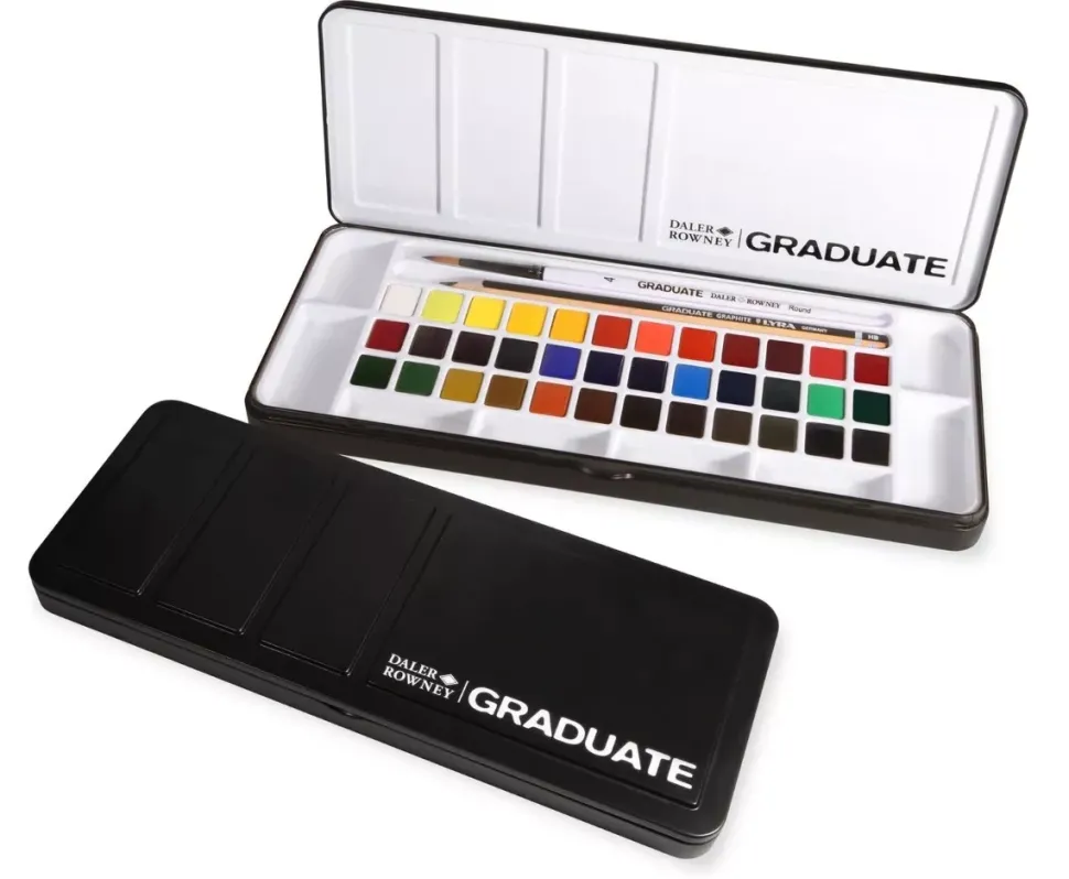 Set 36 medios godets de acuarela Graduate Daler-Rowney