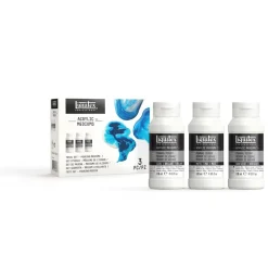 Set 3 mediums acrílicos fluidos Liquitex 118ml