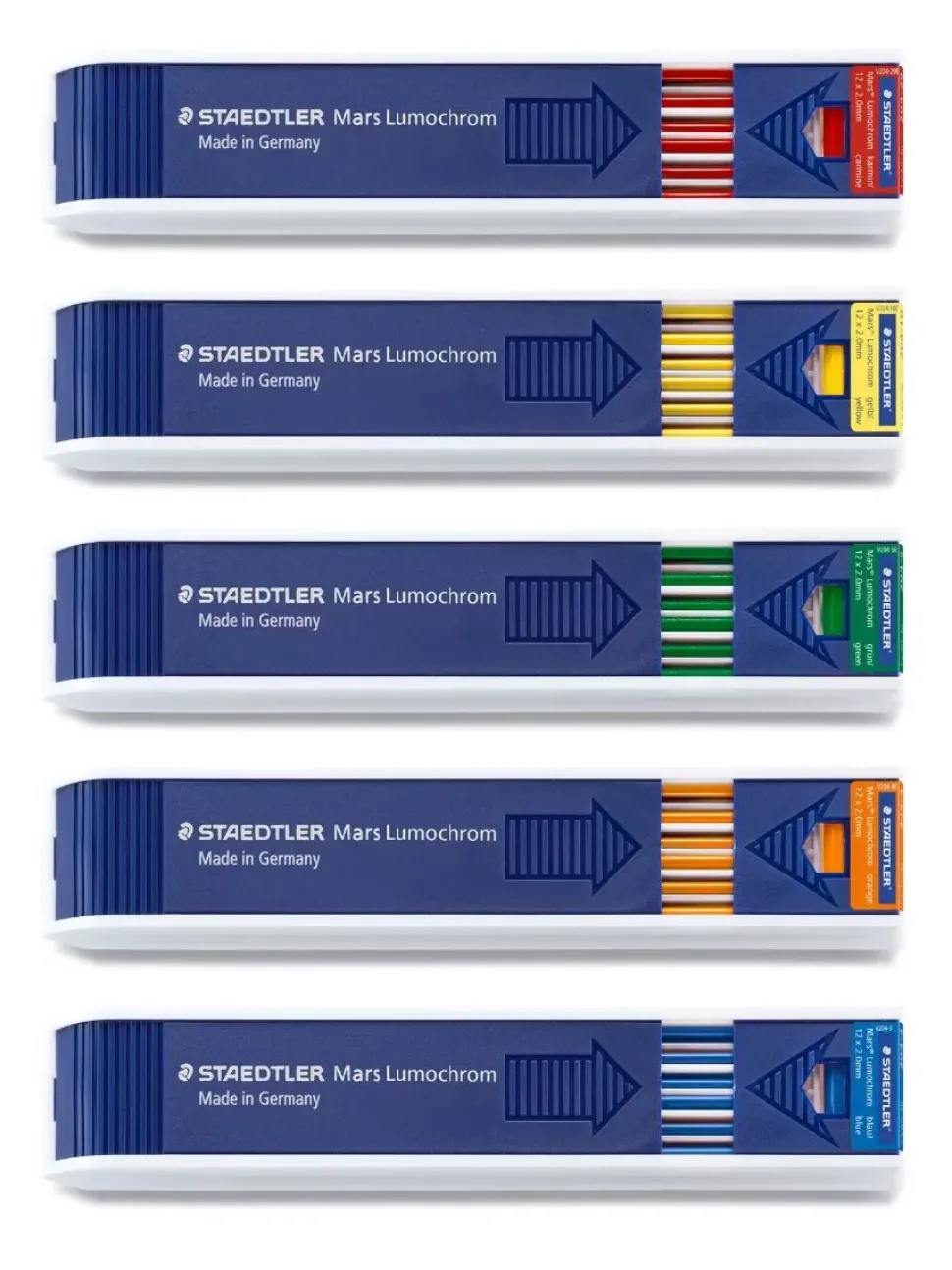 Set 12 minas Color Mars Carbon Staedtler HB 2mm