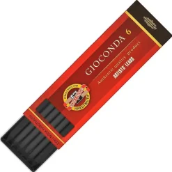Set 6 minas negras 4345 nº1 Gioconda Koh-i-noor 5,6mm