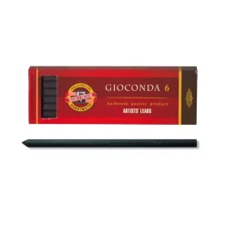 Set 6 minas negras blandas nº1 8673 Gioconda Koh-i-noor 5,6mm