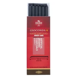 Set 6 minas negras duras 8673 nº3 Gioconda Koh-i-noor 5,6mm