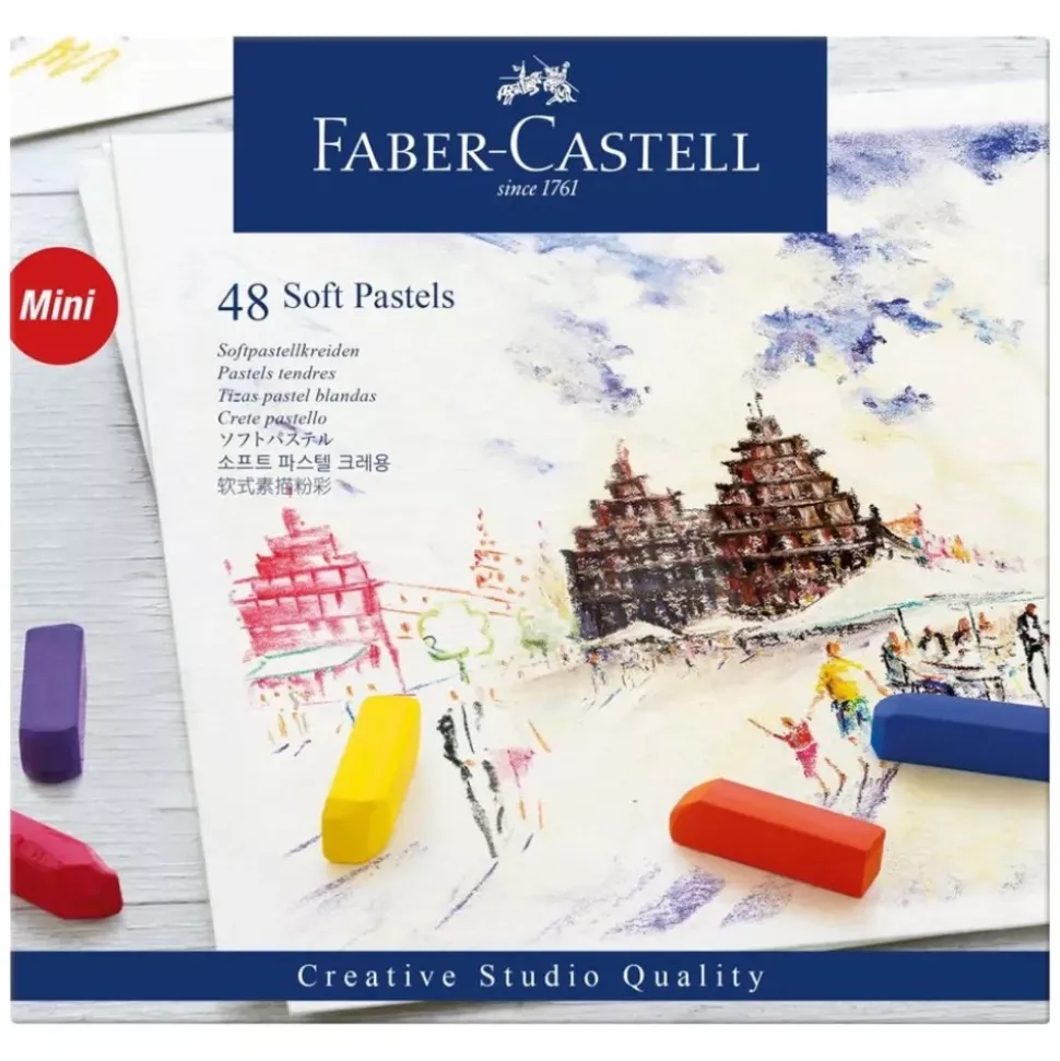 Set 48 Mini Pasteles Blandos Creative Studio Quality Faber-Castell