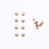 Set 8 Mini Pomos Decorativos Dorados