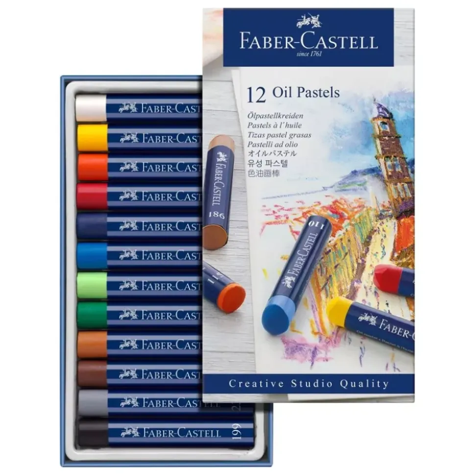 Set 12 pasteles al óleo Creative Studio Quality Faber-Castell