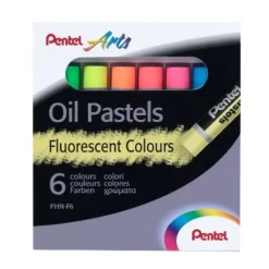 Set 6 Pasteles al Óleo Fluorescent Colours Pentel