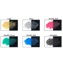 Set 6 Pasteles al Óleo Metallic Colours Pentel