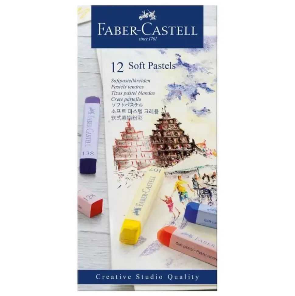 Set 12 Pasteles Blandos Creative Studio Faber-Castell