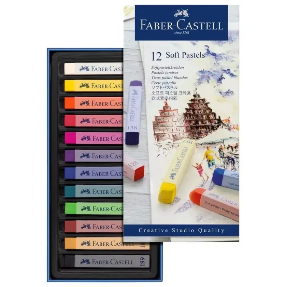 Set 12 Pasteles Blandos Creative Studio Faber-Castell