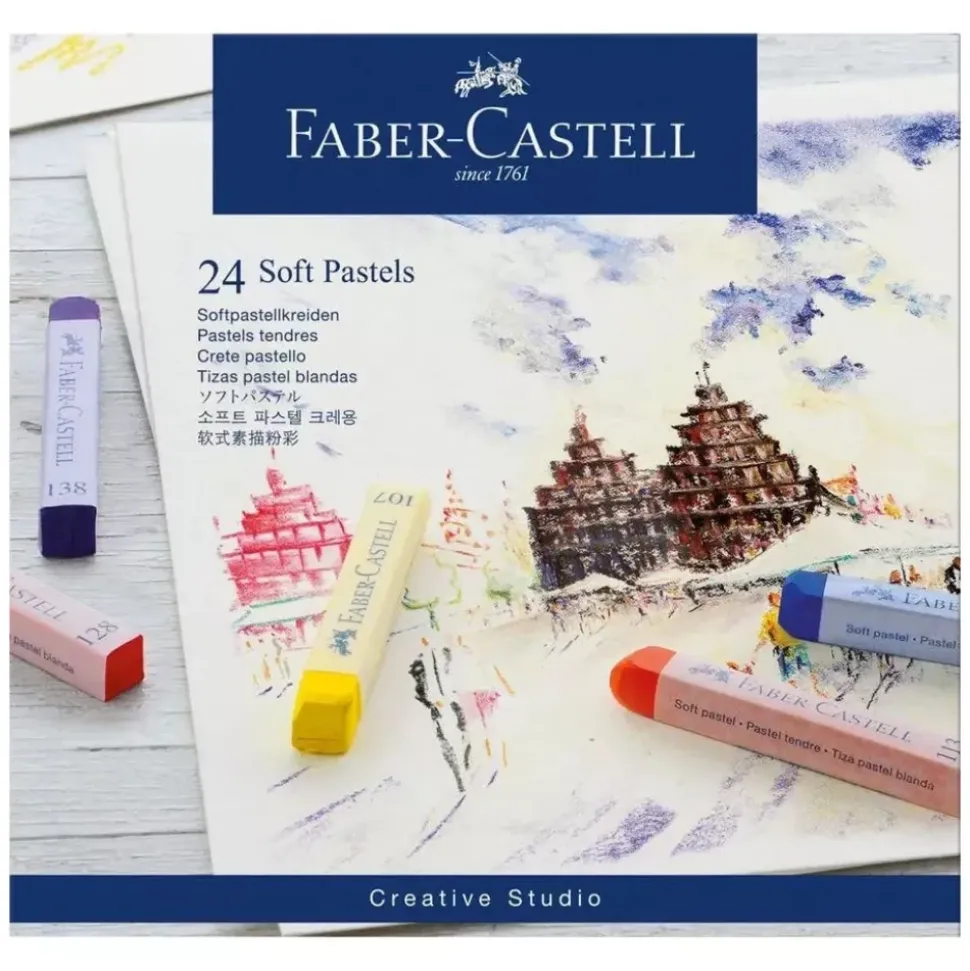 Set 24 Pasteles Blandos Creative Studio Faber-Castell