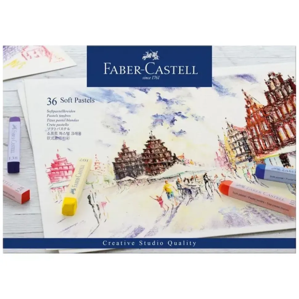 Set 36 Pasteles Blandos Creative Studio Faber-Castell