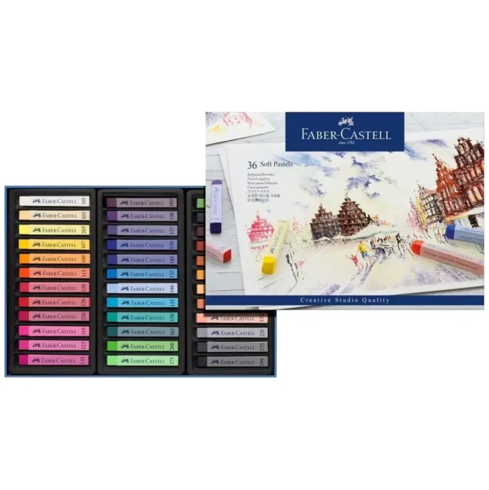 Set 36 Pasteles Blandos Creative Studio Faber-Castell