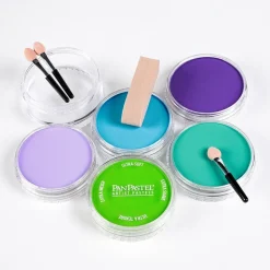 Set 5 Pasteles Bright Cool y esponjas PanPastel 9ml