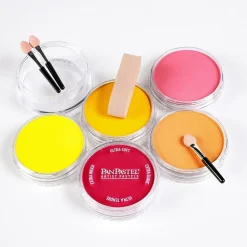 Set 5 Pasteles Bright Warm y esponjas PanPastel 9ml