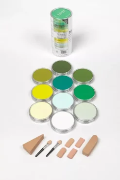 Set 10 Pasteles concentrados Greens PanPastel 9ml