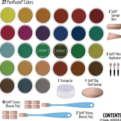 Set 27 Pasteles concentrados Shades y herramientas PanPastel 9ml
