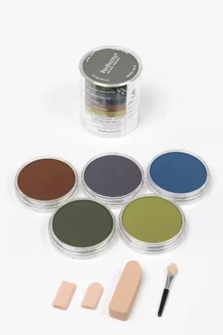 Set 5 Pasteles concentrados Extra Dark Shades y esponjas PanPastel 9ml