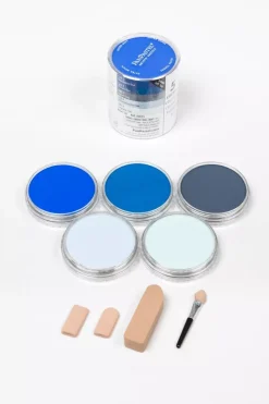 Set 5 Pasteles concentrados Blues y esponjas PanPastel 9ml
