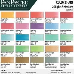 Set 25 Pasteles concentrados Light and Medium y herramientas PanPastel 9ml