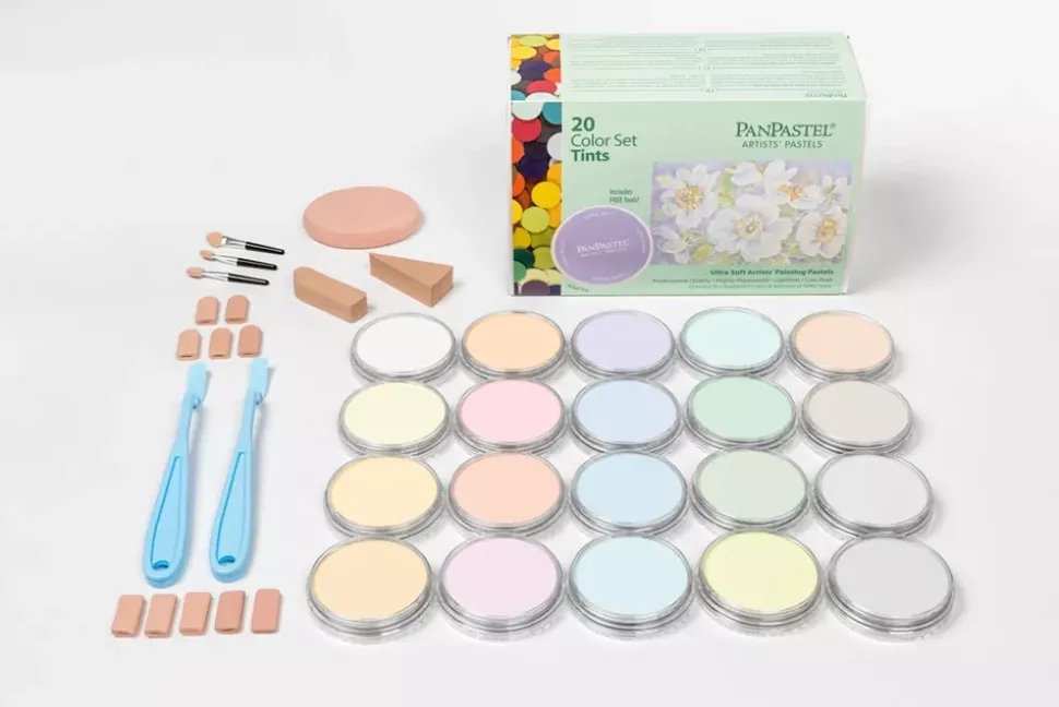 Set 20 Pasteles concentrados Tints y herramientas PanPastel 9ml