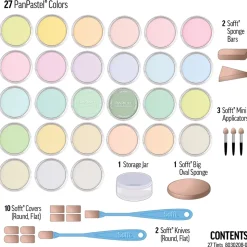 Set 27 Pasteles concentrados Tints y herramientas PanPastel 9ml